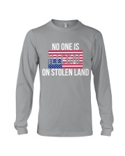 No one is illegal on stolen land Long Sleeve Tee tile