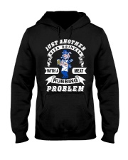 Just another beer drinker with a meat rubbing Hooded Sweatshirt tile