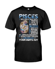 10 Signs Pisces your lights out Classic T-Shirt front