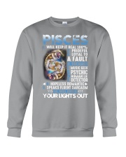 10 Signs Pisces your lights out Crewneck Sweatshirt tile
