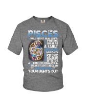 10 Signs Pisces your lights out Youth T-Shirt tile