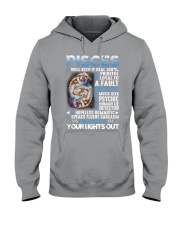 10 Signs Pisces your lights out Hooded Sweatshirt tile