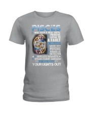 10 Signs Pisces your lights out Ladies T-Shirt tile