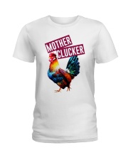 Mother clucker - Rooster chicken Ladies T-Shirt tile