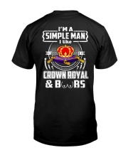 I'm a simple man i like crown royal and boobs Premium Fit Mens Tee tile