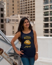 Black queen are born in April Ladies Flowy Tank lifestyle-bellaflowy-tank-front-3