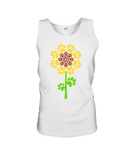 Sunflower Dog Paw Unisex Tank tile