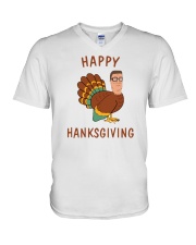 Hank Hill Happy Hanksgiving Shirt V-Neck T-Shirt tile