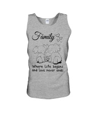 Elephant - Family Unisex Tank tile