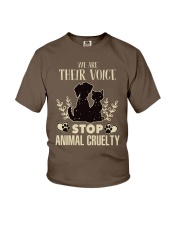 Dog lovers - stop animal cruelty Youth T-Shirt tile