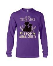 Dog lovers - stop animal cruelty Long Sleeve Tee tile