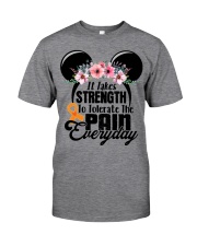 MS - it takes strength Classic T-Shirt front