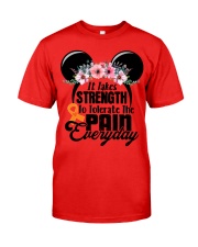 MS - it takes strength Classic T-Shirt tile