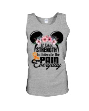 MS - it takes strength Unisex Tank tile