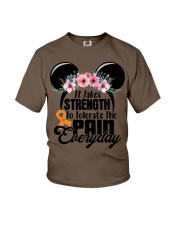 MS - it takes strength Youth T-Shirt tile