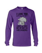 I love you with all my butt Long Sleeve Tee tile