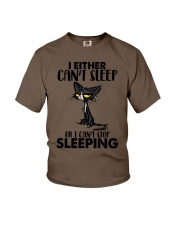 I Either can't sleep or I can't stop sleeping Youth T-Shirt tile