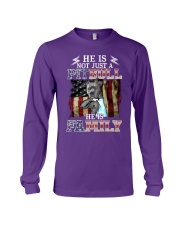 My pitbull is family - Love dad Long Sleeve Tee tile