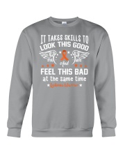 Leukemia warrior - it takes skills Crewneck Sweatshirt tile