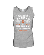 Leukemia warrior - it takes skills Unisex Tank tile