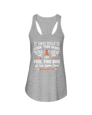 Leukemia warrior - it takes skills Ladies Flowy Tank tile
