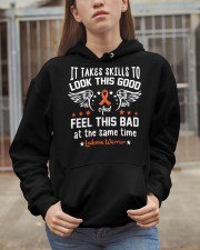 Leukemia warrior - it takes skills Hooded Sweatshirt apparel-hooded-sweatshirt-lifestyle-07