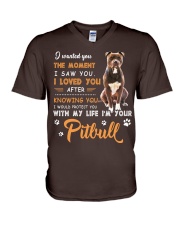 I'm your pitbull V-Neck T-Shirt tile