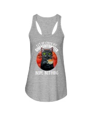 Let me check my giveshitometer Funny black cat Ladies Flowy Tank tile