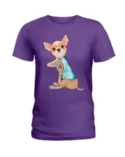 Chihuahua love grandpa Ladies T-Shirt tile
