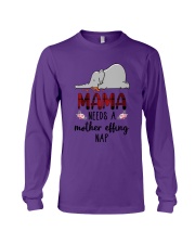 Mama needs a mother effing nap Long Sleeve Tee tile