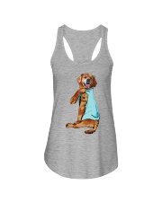 Golden retriever love mom Ladies Flowy Tank tile