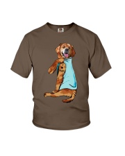 Golden retriever love mom Youth T-Shirt tile