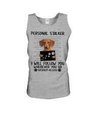 Dachshund - Personal stalker Unisex Tank tile