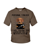 Dachshund - Personal stalker Youth T-Shirt tile