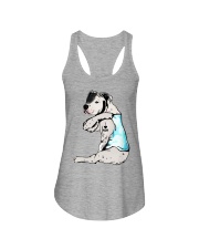 Pitbull love mom Ladies Flowy Tank tile