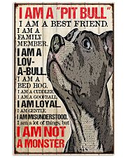 I am a pitbull 16x24 Poster front