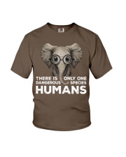 There is only one dangerous species Youth T-Shirt tile