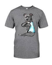 Pitbull love grandma Classic T-Shirt front