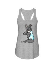 Pitbull love grandma Ladies Flowy Tank tile