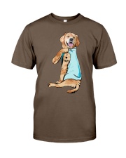 Golden retriever love mom Classic T-Shirt tile