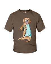 Golden retriever love mom Youth T-Shirt tile