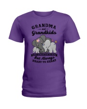 Grandma and grandkids Ladies T-Shirt tile