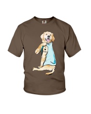 Golden retriever love dad Youth T-Shirt tile