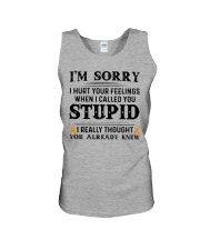 I'm sorry Unisex Tank tile