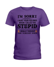 I'm sorry Ladies T-Shirt tile
