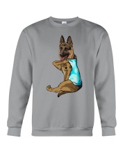 German Shepherd love dad Crewneck Sweatshirt tile