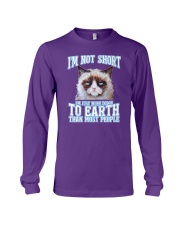 I am not short - grumpy cat Long Sleeve Tee tile
