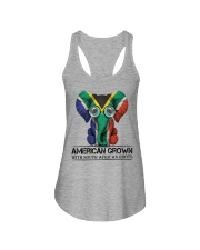 American Grown with South African root Ladies Flowy Tank tile