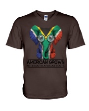 American Grown with South African root V-Neck T-Shirt tile