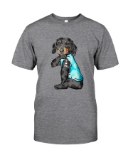 Dachshund love dad Classic T-Shirt front